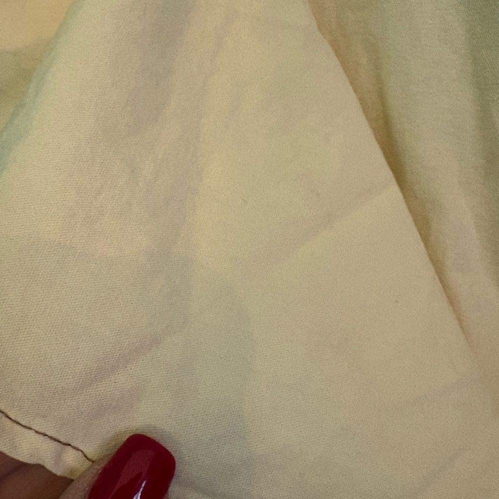 Ruffle v-neck mini cotton shift dress - Picture 7 of 12